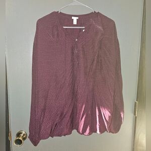 3for$10 a new day Women's Burgundy Blouse